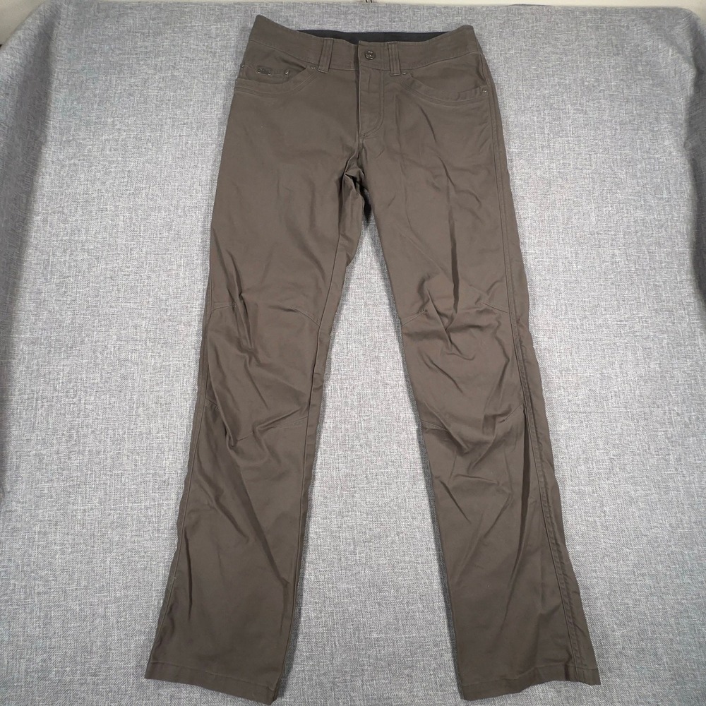 KUHL Kanvus Jean Mens 31x34 (Fits as 31x32) Brown Articulated Knee Hiking Pants